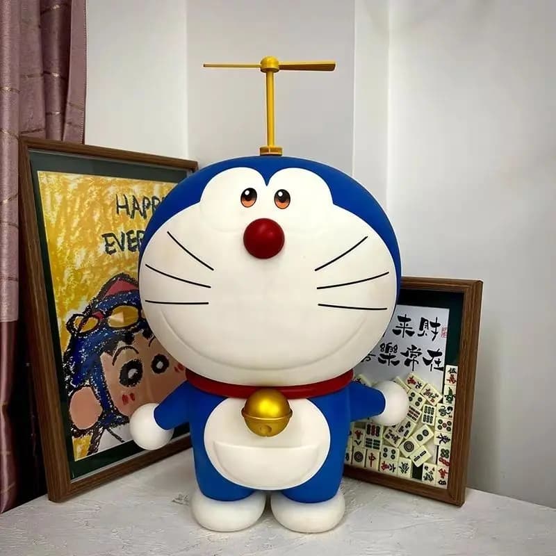 Statuetta di Gatto Blu Gigante 2026, Figurina Extra Large 1:1, Ornamento da Pavimento per Soggiorno, Decorazione Creativa da Scrivania