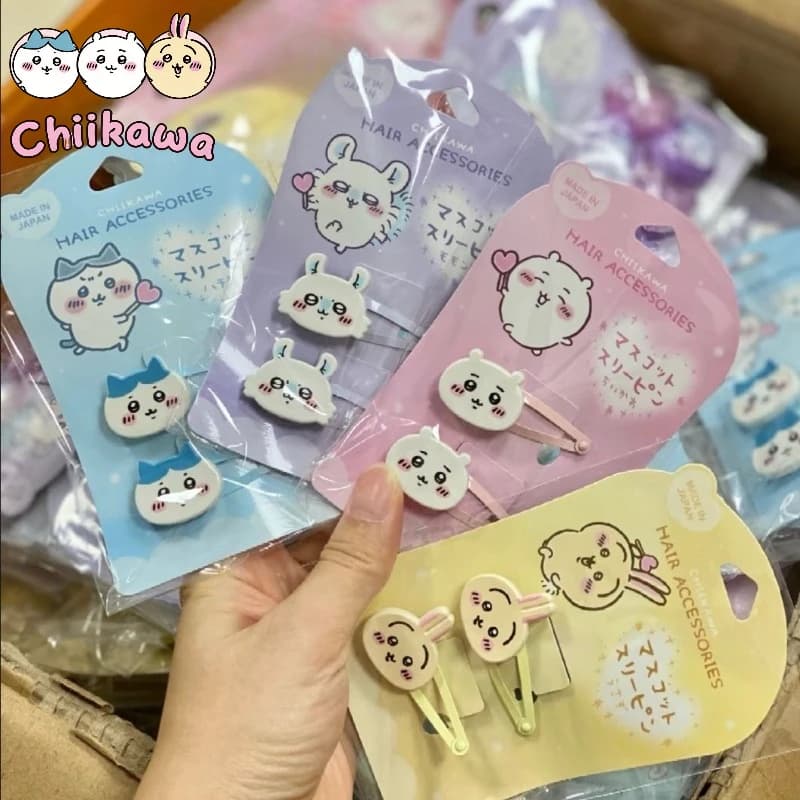 Serie Chiikawa Hachiware Usagi Nuovo Fermaglio BB per Capelli da Ragazza, Elastico per Capelli da Studentessa, Accessori per Capelli con Frangia a Cartone Animato Carino, Regalo per Ragazza