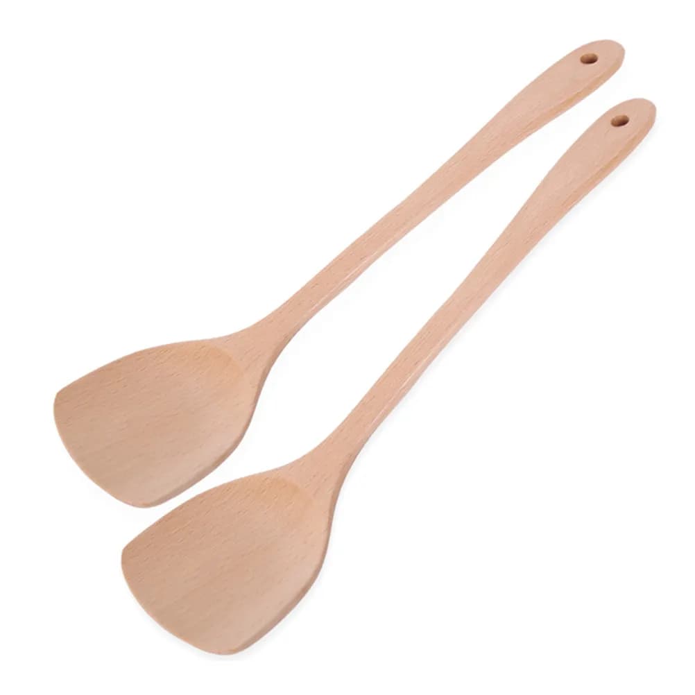 Cooking Spatula in Natural beech wood, Length 15 Inches, Finish Lyscia, Non-stick, Kitchen Tools