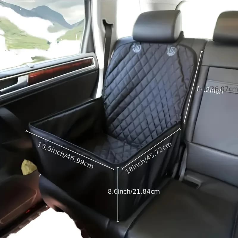 2-in-1 Candle Car Seat Cover in Nylon Waterproof, Solid Color Design, Amaca Function and Transport Bag