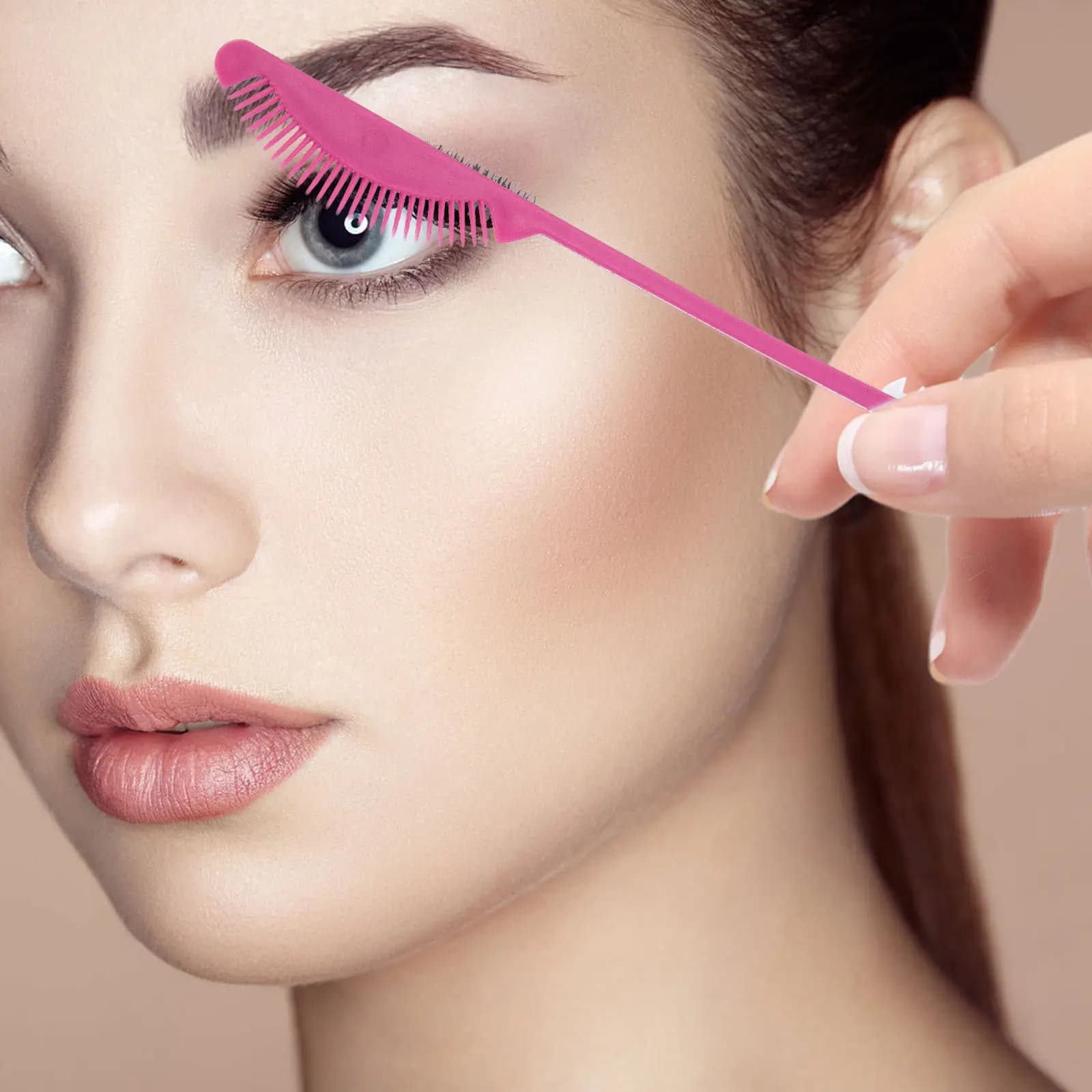 7Pcs Makeup Brushes Eyelash Comb Eyebrow Brush Hair Dye Edge Control Brush for Hairstyling Grooming Travel Use