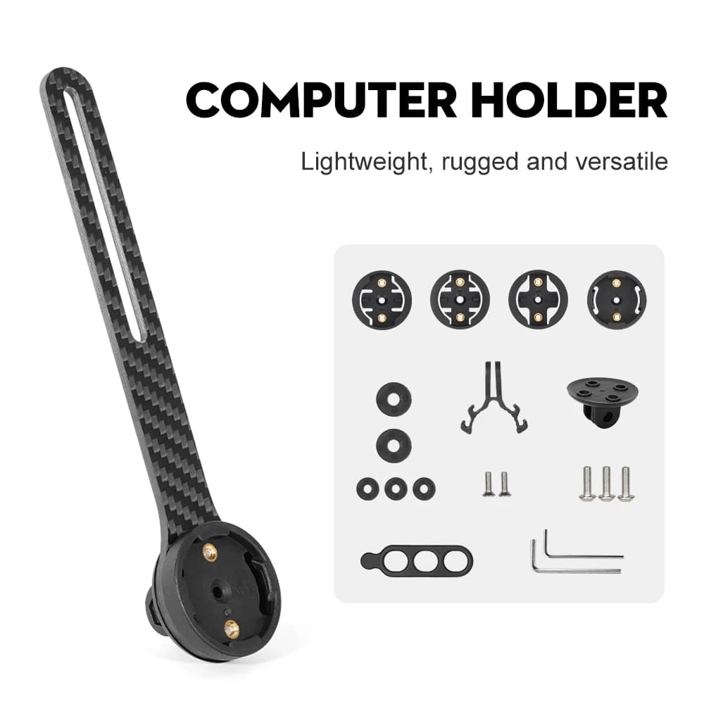Bike Computer Support Speedometer Support for Carbon Cycling Computer for Wahoo Garmin Giant Bryton Light Support