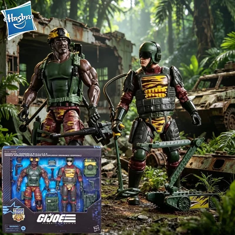 【DISPONIBILE】Originale Hasbro G.I. Joe Classified Serie 126 Roadblock Tripwire M.A.C.L.E.O.D. Action Figure da Collezione Modellino Giocattolo