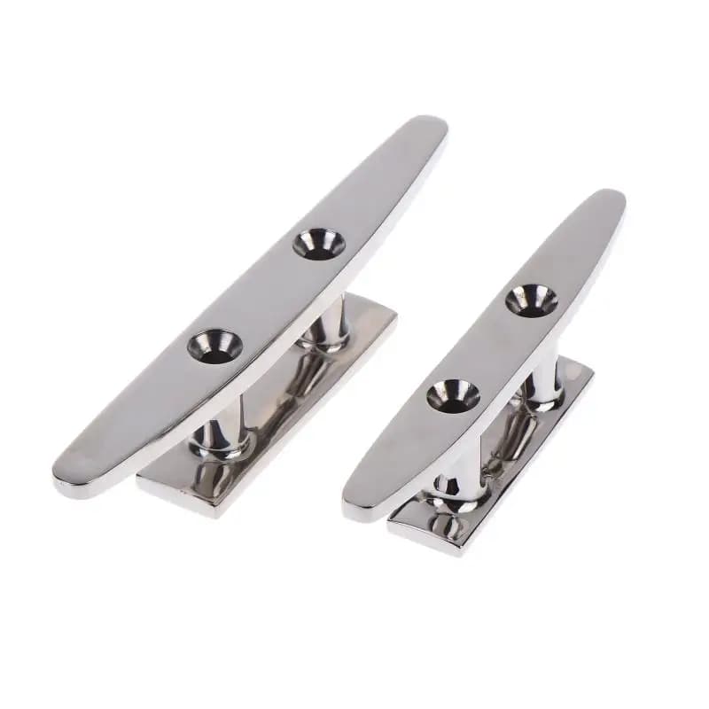 1 Pezzo Bitta di Ormeggio Combinata 4" 5" 6" a 2 Fori in Acciaio Inox 316 Lucidato, Bittacce per Imbarcazioni, per Ormeggio a Terra, Attrezzatura Nautica per Yacht