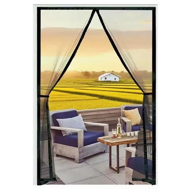 Magnetic Door Screen Customized Size Mosquito Voltage Moscow For Insects Automatic Closure Invisible Handle for Kitchen Interior Living Room