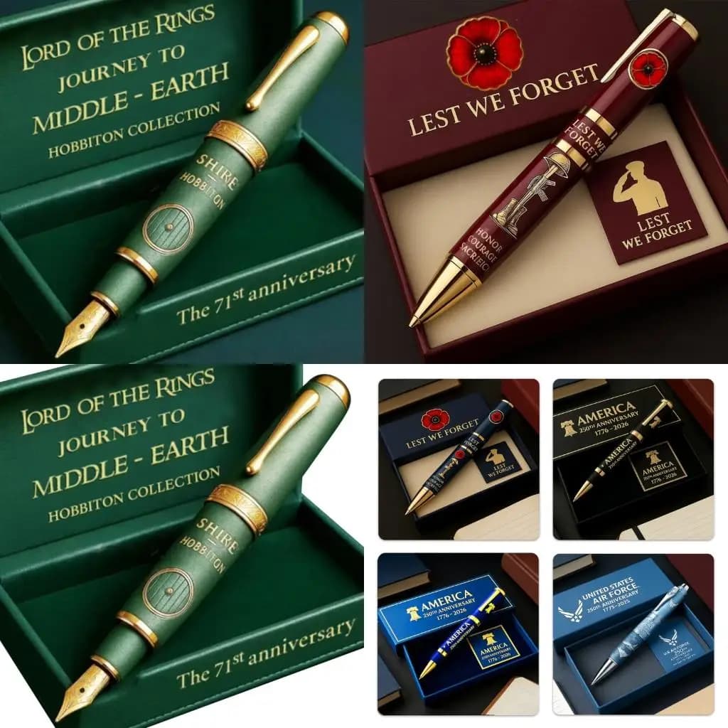 Collectors Edition Gel Pen Americans 250 Years Anniversary Premium Metal Pen Ensures Reliability Performances