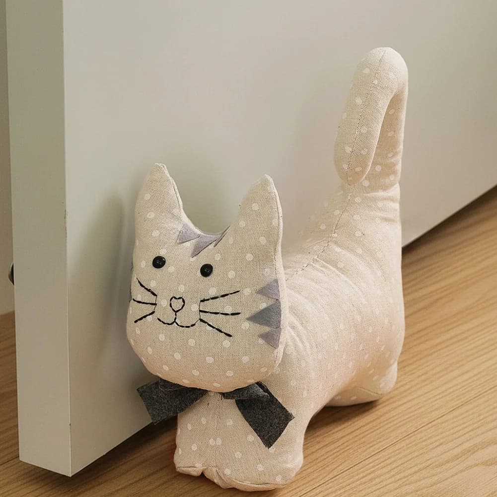 Adorabile fermaporta per gatti 3D, protezione silenziosa e decorazione elegante per la casa. Porta fermaporta a forma di gatto carino
