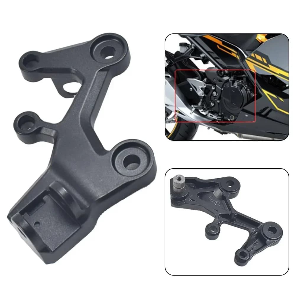 Pedane anteriori Pedane Pedale Staffa adatta per Kawasaki NINJA400 Z400 2018-2022 Moto Sinistra Destra Pedale Staffa di montaggio NUOVO