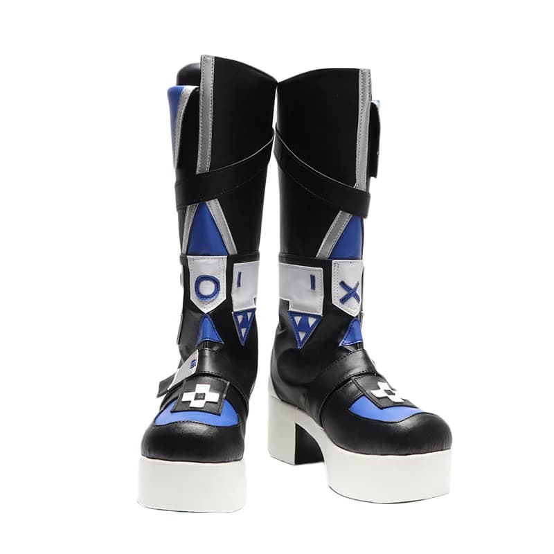 Honkai: Star Rai Stivali Cosplay Gioco Scarpe Lupo Argento Scarpe su misura Stivali da gioco di ruolo unisex