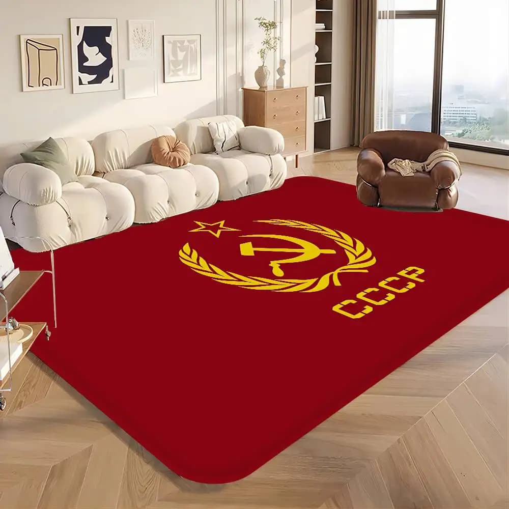 CCCP USSR Soviet Room Mats Retro Multiple Choice Living Room Kitchen Rug Non-Slip Welcome Rug