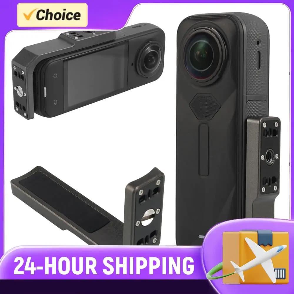 Insta360 X5 Magnetic Camera Support, Anti-Caduta L Magnetic Adapter, Camera Protection