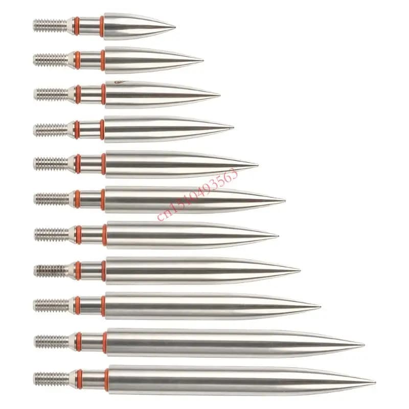 Testa delle frecce stabile in acciaio inossidabile con filettatura standard da 6,2 mm e antiscivolo 448C
