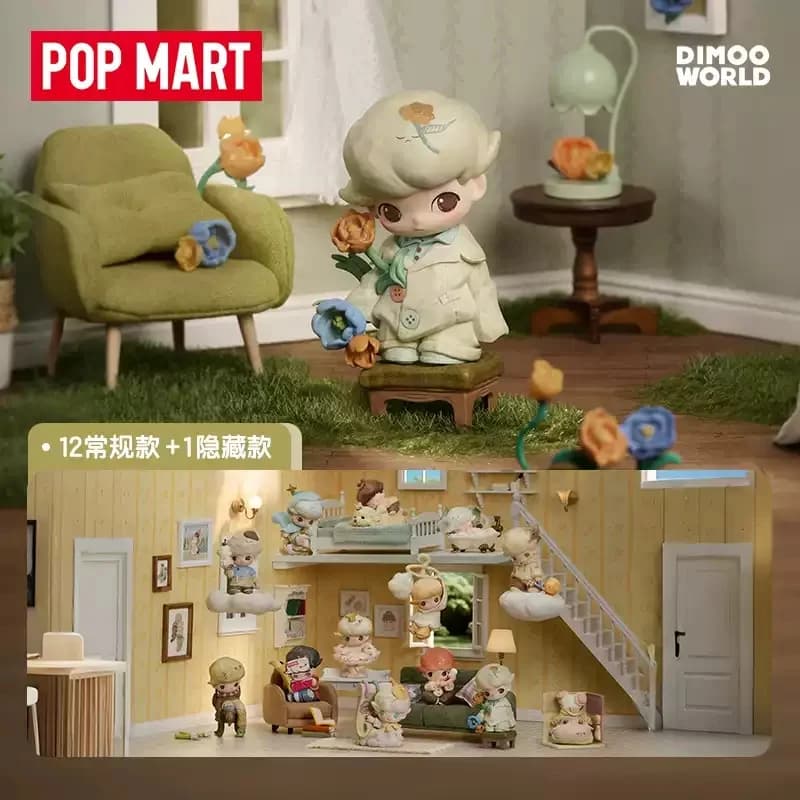 POPMART DIMOO The Missing Day Series Blind Box Toys Kawaii Anime Action Figure Sorpresa Mistero Box Bambole Regalo