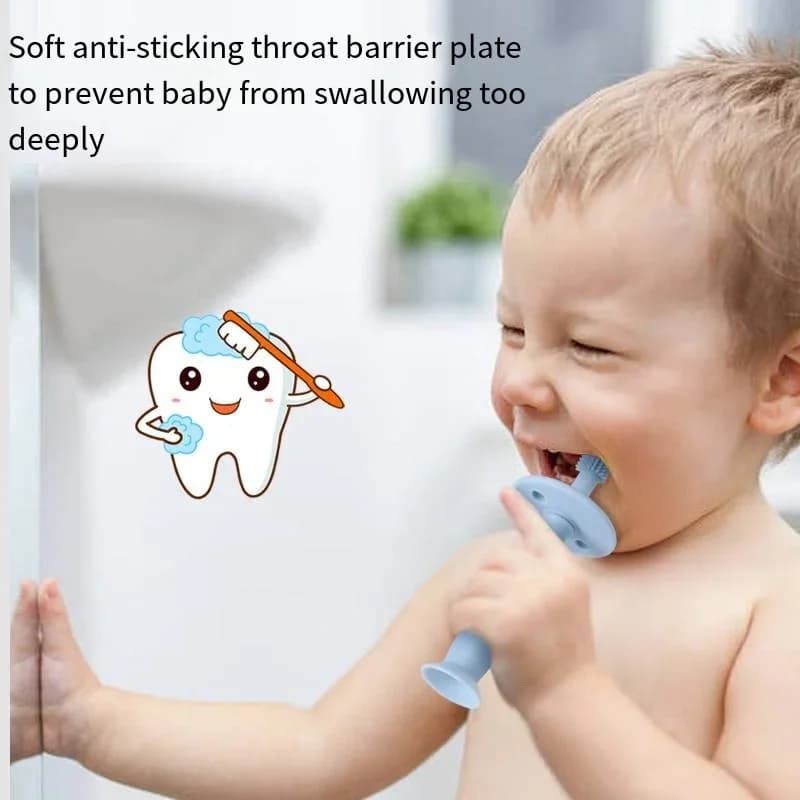 1PC infantile 360 gradi bambini spazzolino da denti massaggiagengive formazione morbida igiene orale infantile spazzolino da denti in silicone per bambini