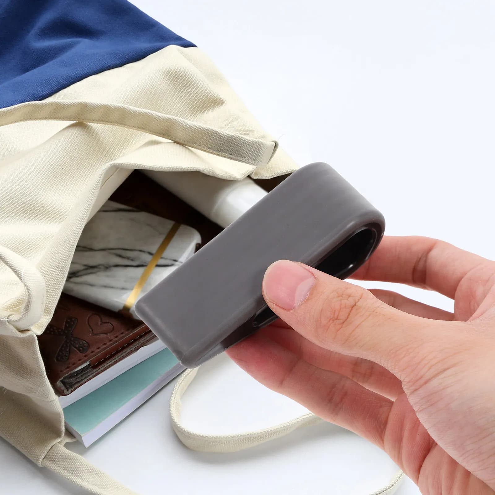 Supporto per Laptop in Silicone Premium, 2 Pezzi, per Regolazione Ergonomica dell'Altezza, Leggero e Portatile per Uso Desktop