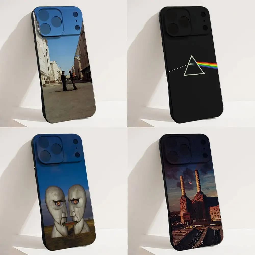 Custodia per telefono P-Pink-es F-Floyd-es per iPhone 17,16,15,14,13,12,X,XS,8,7,Pro,Max,Plus,E,SE4,Air,Mini Funda ultrasottile