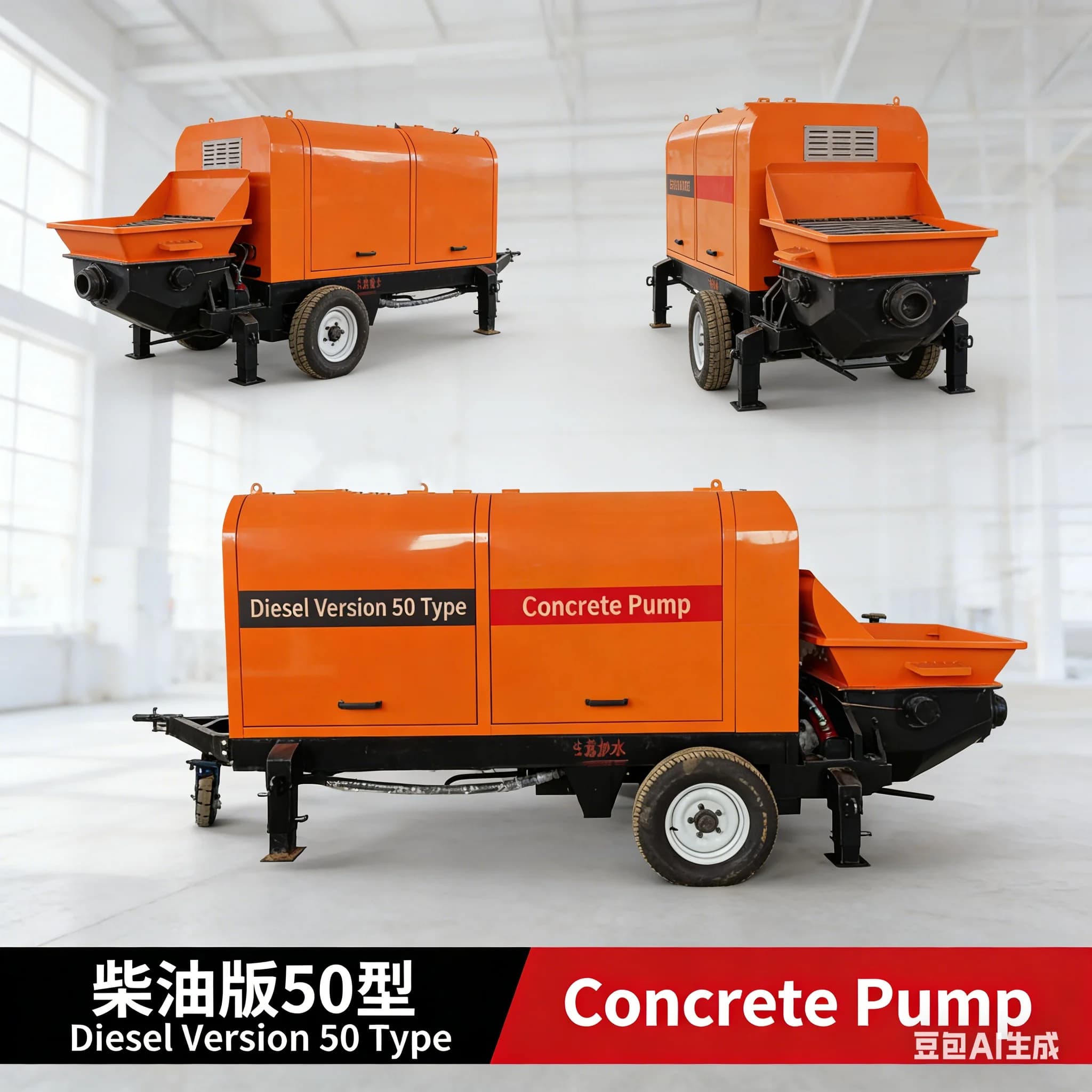 Special Offer: Customizable HBT40C Diesel Concrete Pump, High Efficiency 30m/h for Fundamental Engineering and Tunnel Construction