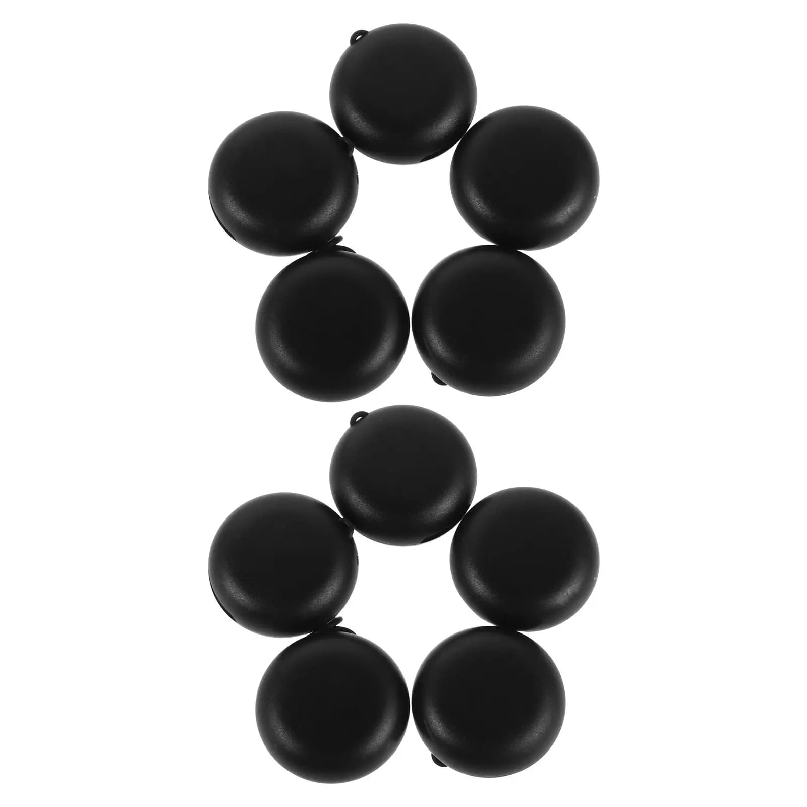 10 Pieces Complete Round Curtain Covers for Audiences, Organizer Door Holders with Clips, Mini Carcase for Travel Wireless Headphones and Office