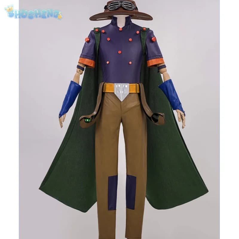 Steel Ball Run Cosplay Costume Anime JoJo's Bizarre Adventure Hat belt glasses prop Halloween carnival men women fashion uniform
