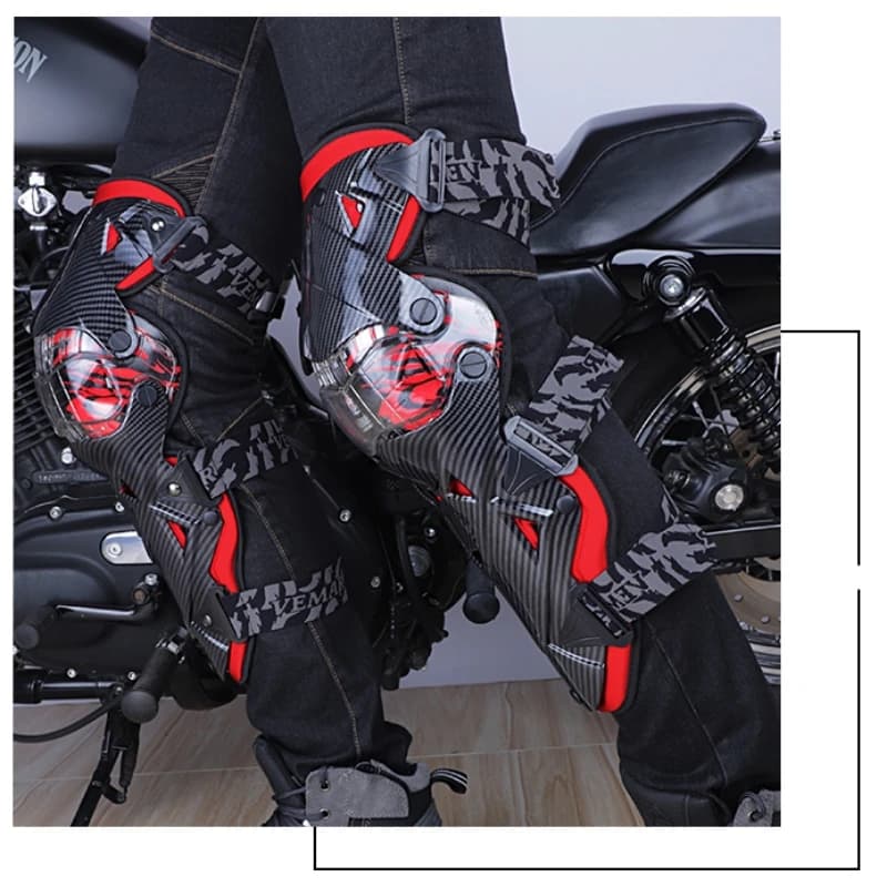 VEMAR Urban Off-Road Knee Pads Impact-Resistant Motorcycle Riding Protector for Men Women Breathable Anti-Slip Gear Knee Pads