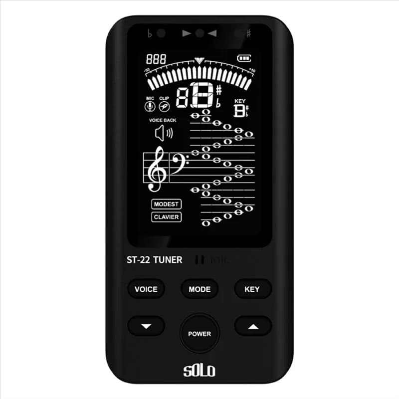 ABLB-SOLO ST-22 Misuratore di passo Guirar Metronomo Sintonizzatore digitale con suono di seguire e schermatura Variabile Chitarra Basso Violino Ukulele