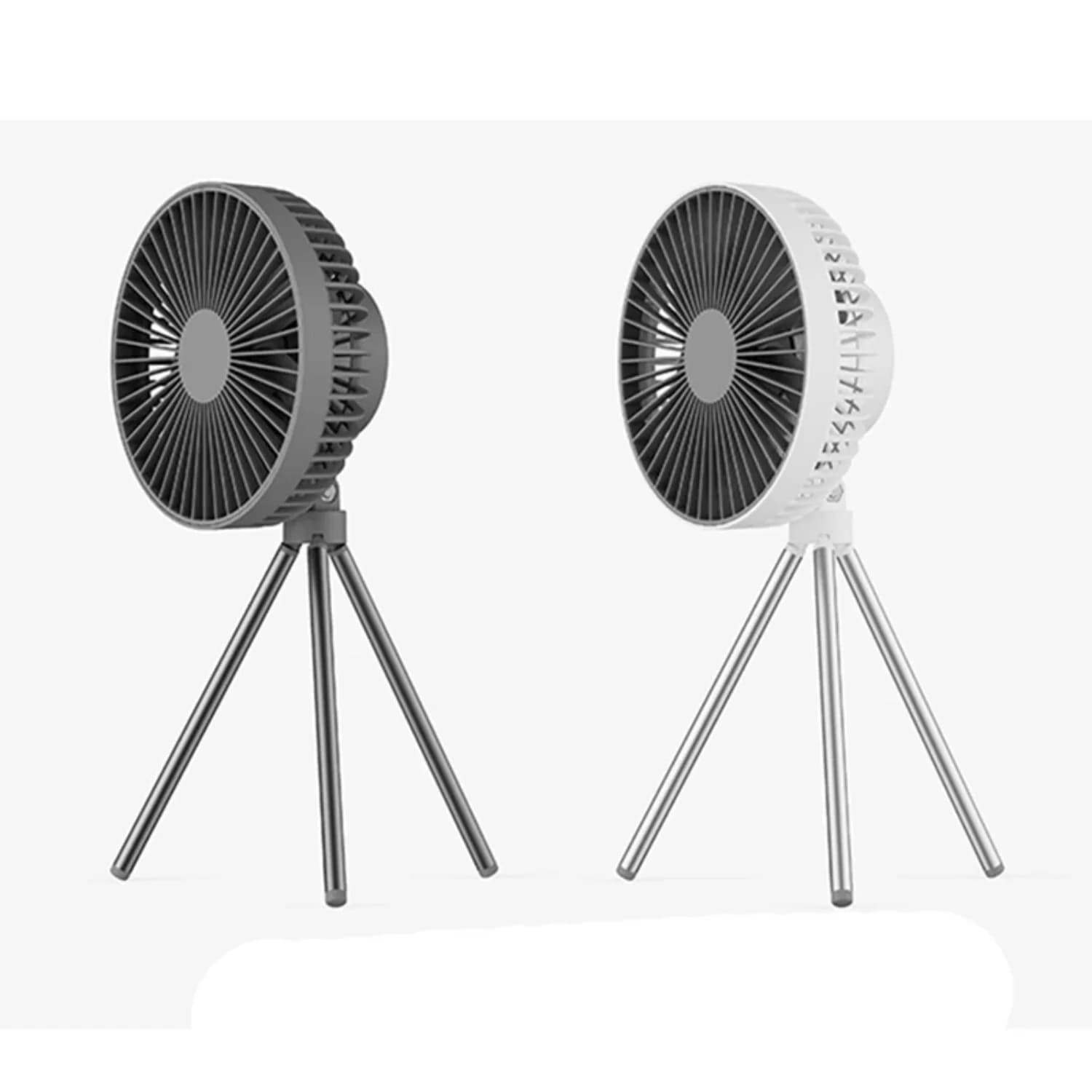 Ventilatore da campeggio portatile Ricaricabile Multi Mini Ventilatore USB Ventilatore da soffitto da campeggio esterno Supporto per treppiede Ventilatore da tavolo