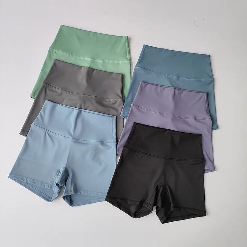 Pantaloncini da yoga da donna estivi Pantaloncini sportivi a vita alta Collant push-up fitness Pantaloni corti Pantaloncini da palestra Pantaloncini da ciclismo Donna
