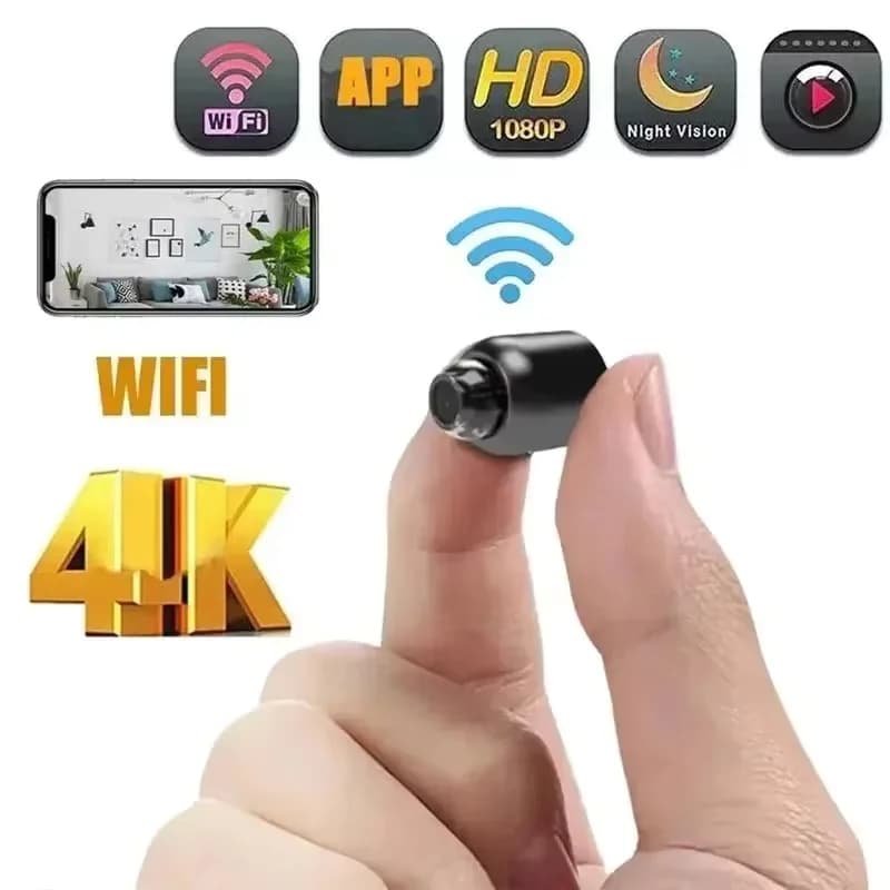 Mini telecamera 1080P Visione notturna chiara Telecamere premium portatili leggere Rilevazione movimento Telecamera di protezione di sorveglianza wireless