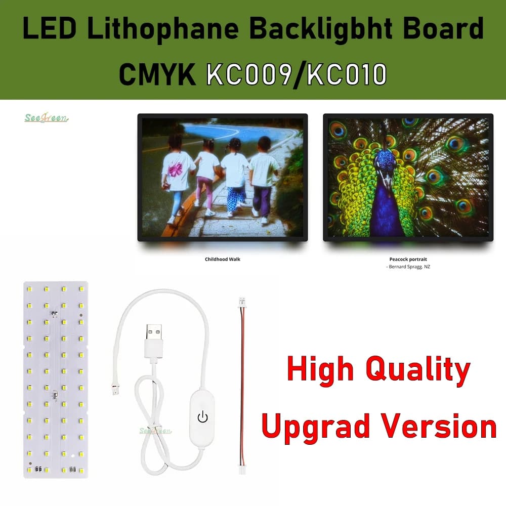 KC010 Lithophane CMYK PLA Filament 3D FDM Printer Filament for 3D Print Photos Photo Frame Back Light Plate 1.75mm PLA Lithophan