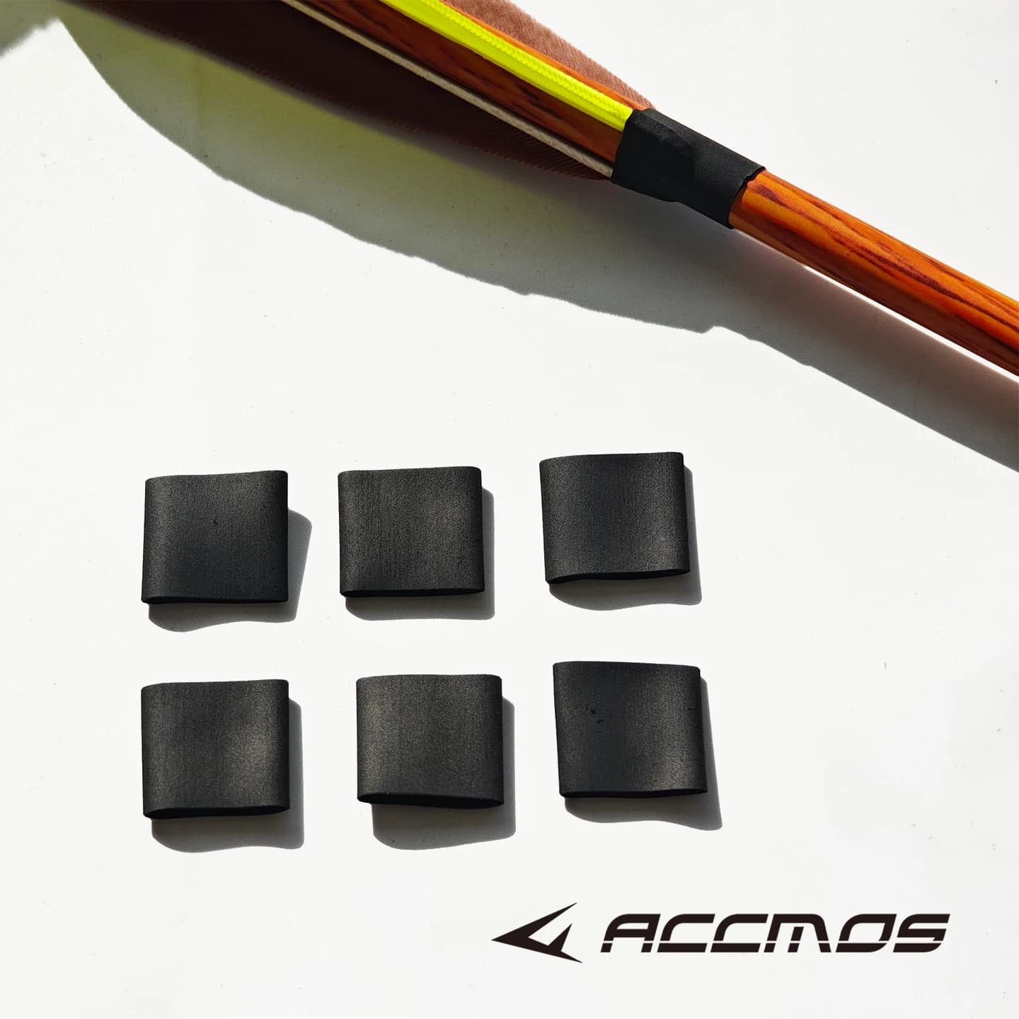 50 pezzi tubo termorestringente vera piuma tiro con l'arco fai da te per frecce diametro esterno 6mm-9mm