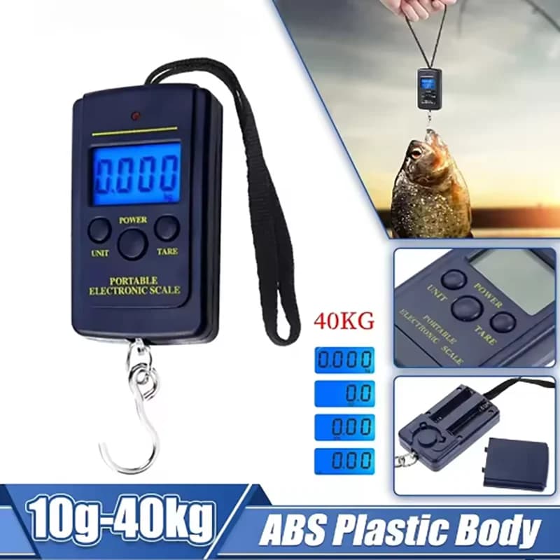 Bilancia da cucina Mini bilancia digitale per bagagli da pesca Bilancia da viaggio appesa Strumento elettronico pratico per pesi tascabili