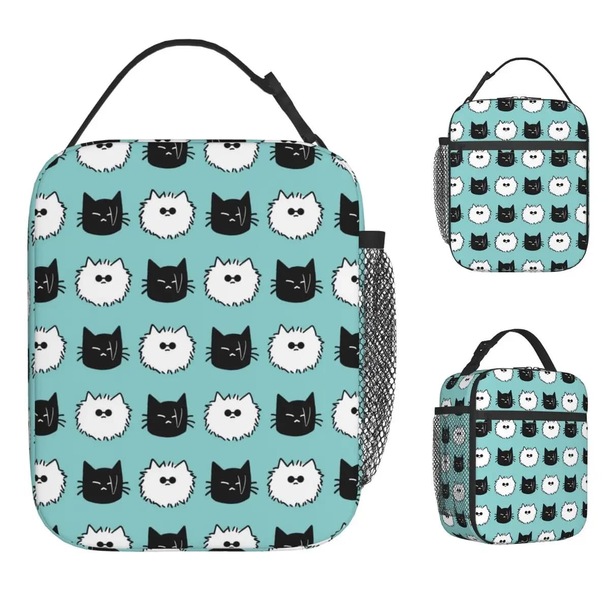 Borsa termica per il pranzo Jujutsu Kaisen Anime, per viaggiare, Gojo Satoru Cat, portatile, Bento Box, contenitore termico per alimenti