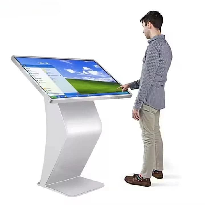 32 42 Inch Stand Advertising Display Digital Signage Touch Screen Table Information Kiosk Interactive Totem With Touch Monitor