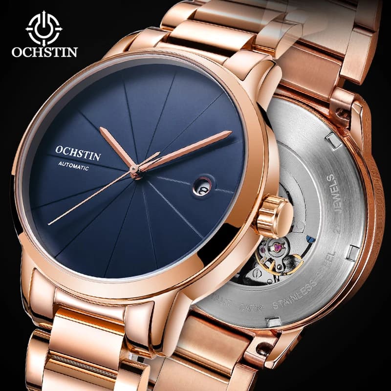 OCHSTIN Man Premium Stainless Steel Strap Master Series Men Automatic Mechanical Watch Daily Waterproof Business Casual Wrist