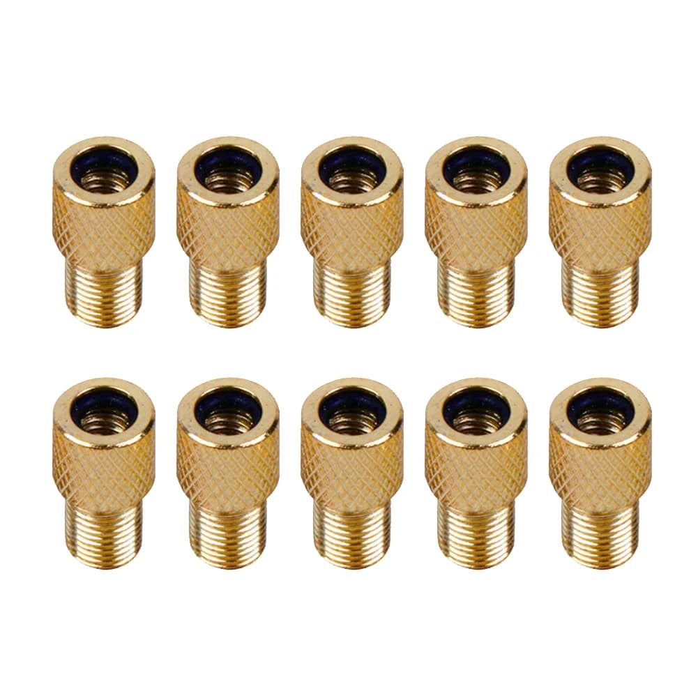 Hot Sale Valve Adapters Skillful Manufacture 10pcs Bicycle Valve Adapters to Schrader Converters Bike Pump Connectors