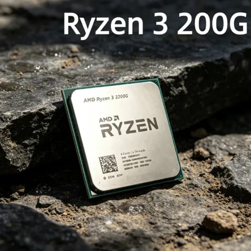 14NM FinFET AMD Ryzen 3 2200G Processor 4 Core 4 Thread 3.5GHz AM4 Vega 8 Graphics 65W Desktop CPU Without Package