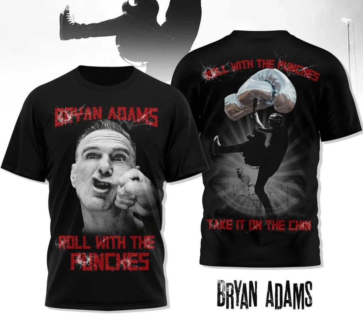 Classica Bryan Adams Rock T-shirt Stampa 3D Unisex Streetwear Estate Uomo Donna Hip-Hop Tendenza Manica corta Tees Oversize Y2k Top