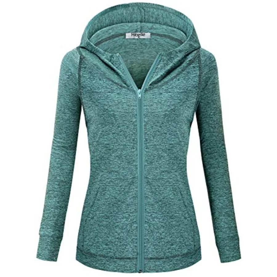 Felpa con Cappuccio Hibelle da Donna con Zip Intera, Foderata in Pile, Sportiva, con Tasche Utili e Tasca Interna