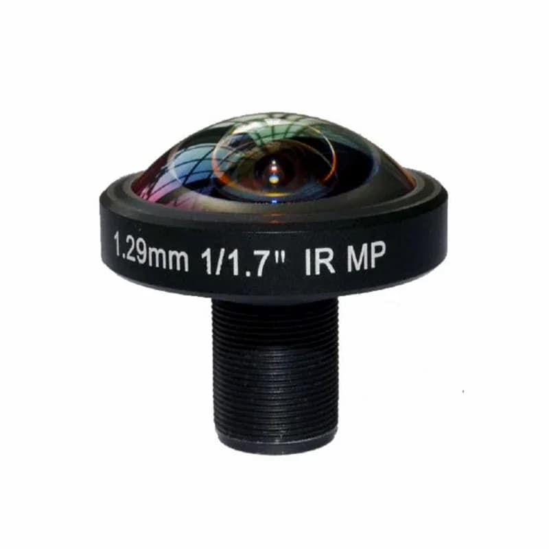 Obiettivo Fisheye CCTV 4K da 1.29mm 1/1.7" 8MP con attacco S-Mount M12, grandangolare 190 gradi per telecamera di sicurezza IP IMX226 SL-0020