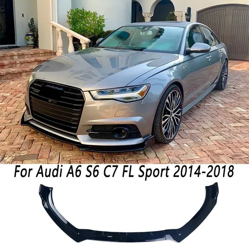 Per Audi A6 A6 S-Line S6 C7 Facelift Berlina/Avant 2014-2018 Auto Paraurti Anteriore Labbro Spoiler Splitter Paraurti Anteriore Labbro Mento Canard