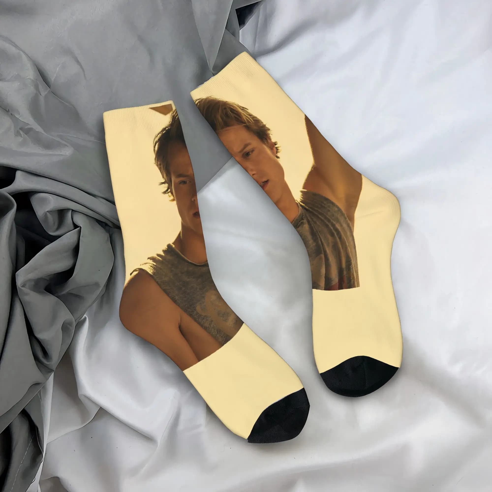 JJ Maybank Rudy Pankow model unisex antibacterial socks for men fun soft socks for outdoor sports