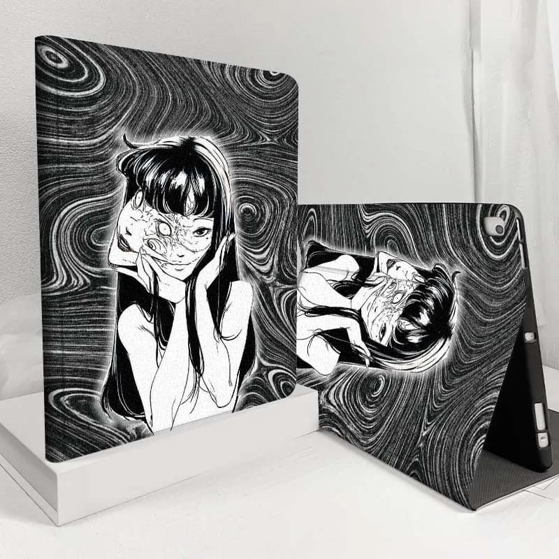 Junji Ito Tomie Kawakami For iPad Pro Air Mini 2 3 4 5 6 7 7th 8th 9th 10th 11th 10.2 9.7 10.5 10.9 11 12.9 13 Inch Tablet Case
