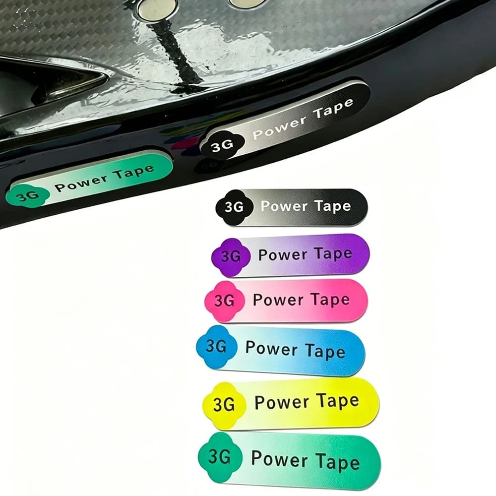 Gradient Color Pickleball Racket Weight Tape 3G Weight Multicolor Tennis Racket Weighted Sticker Self-Stick Adhesive Backed