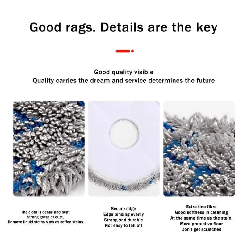 HOTITEMS For W11 Robot Vacuum Cleaner Accessories Rolling Brush Side Brushes Strainer Rag Household Cleaning Tool Kits
