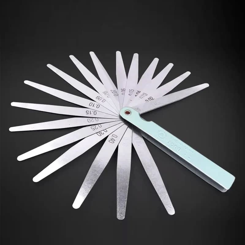 Set of 17 Precision 0.02-1.00mm in Steel for Spacing Measurement between Motorcycle Motor Valves
