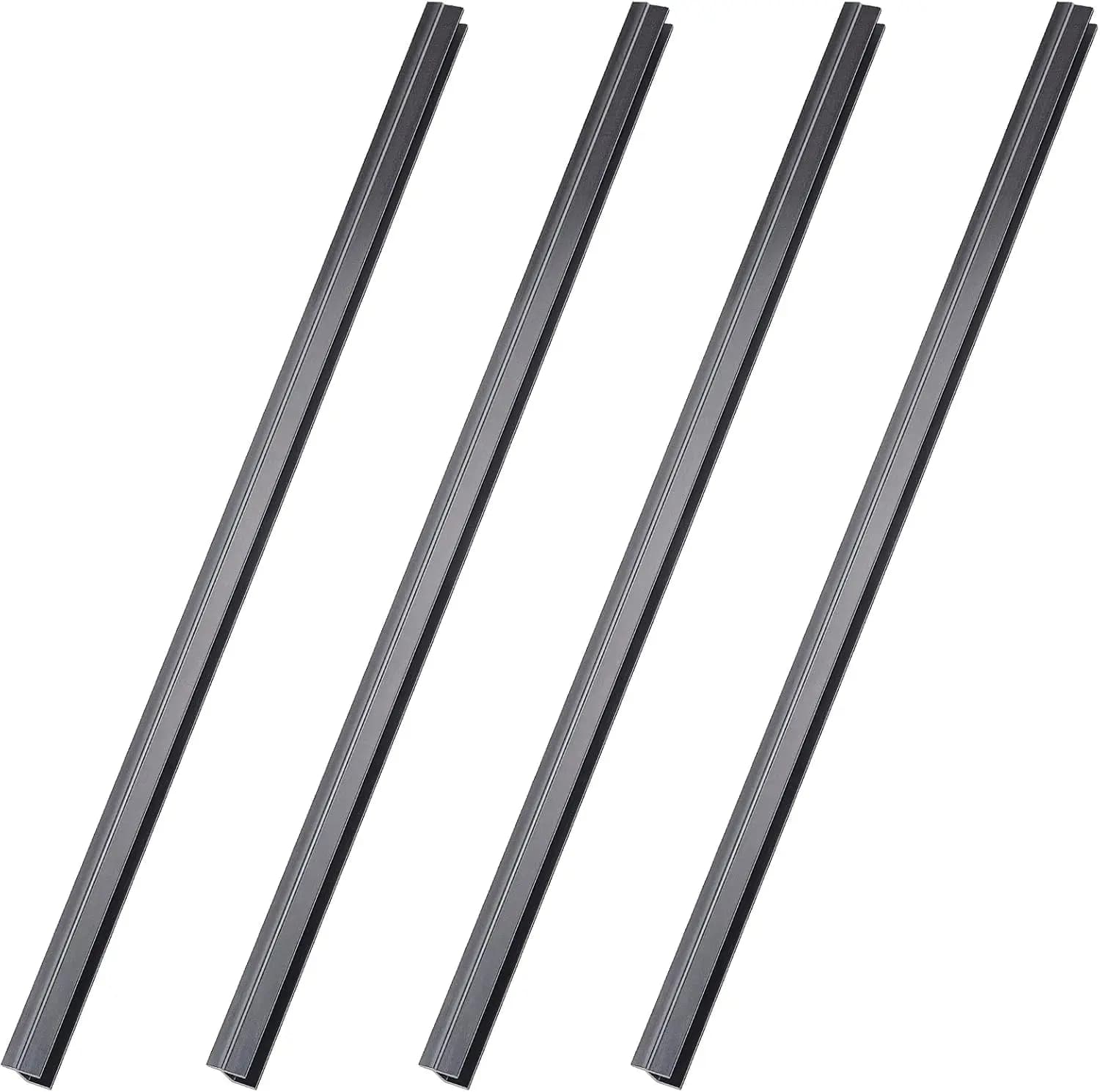 Set di 4 guide appendi documenti, in PVC nero, lunghezza 24 pollici, regolabili per lati di cassetti da 1/2 pollice, mantengono le cartelle ordinate