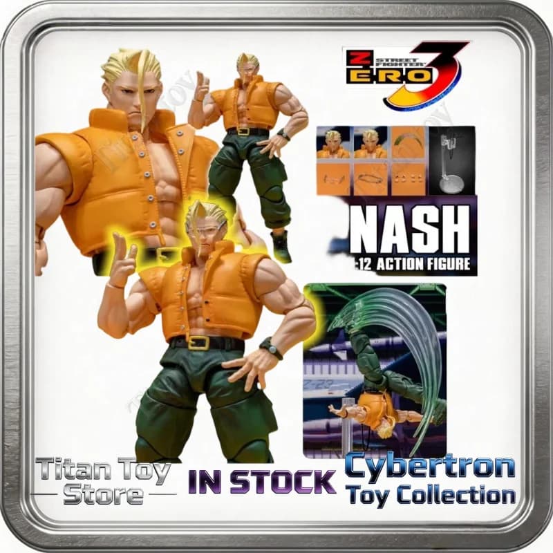 Disponibile - Storm Toys SFSA05 Nash Street Fighter 3 - Action Figure da Collezione 1/12 - Decorazione da Scrivania Squisita