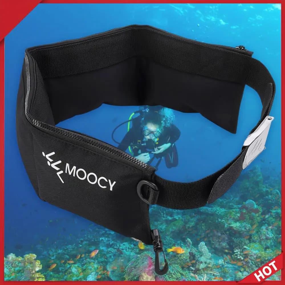 Cintura Porta Pesi per Immersioni Subacquee, Borsa Portatile per Pesi da Snorkeling con Tasca, Accessori da Nuoto ad Asciugatura Rapida