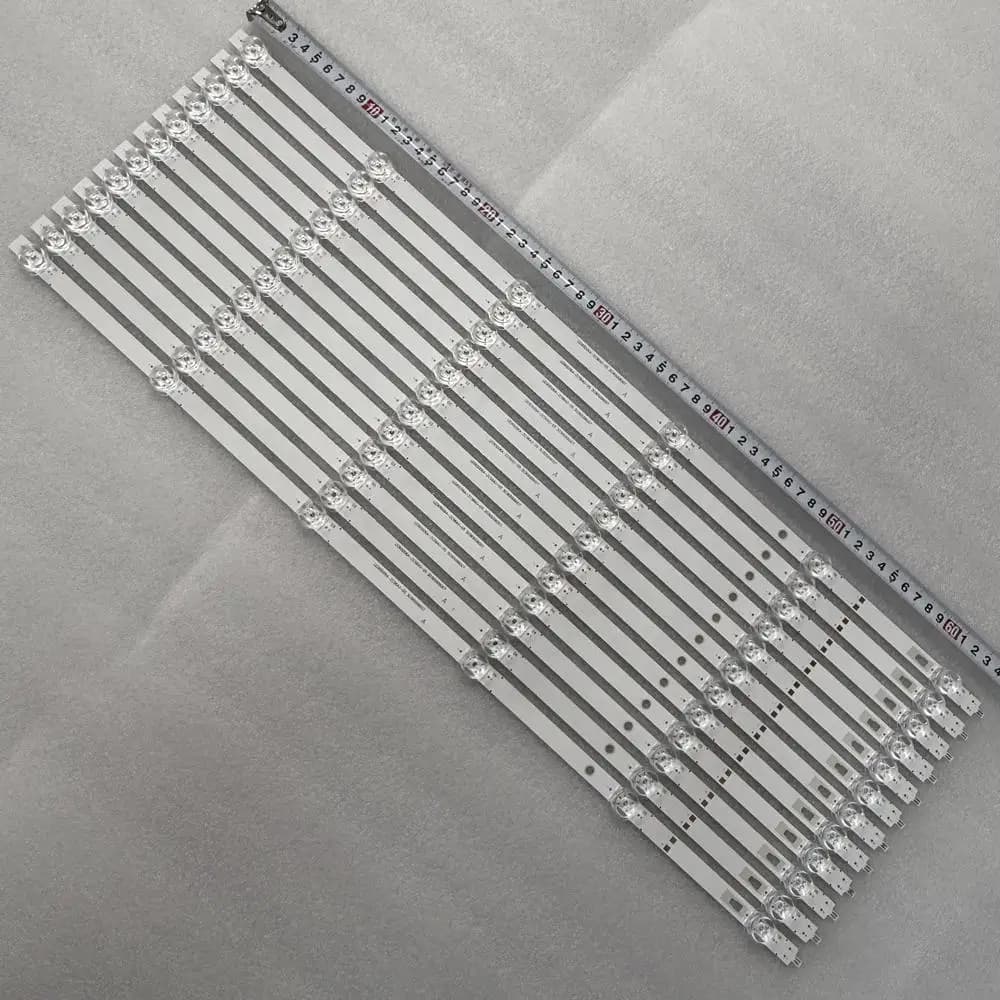 12 pezzi di strisce LED retroilluminanti per JVC LT65KC607 LT60KC608 LT-65KC607 LT-60KC608 LT-65MB708 LT-65CA890 L65M5-EA LED65D06A-ZC56AG-08