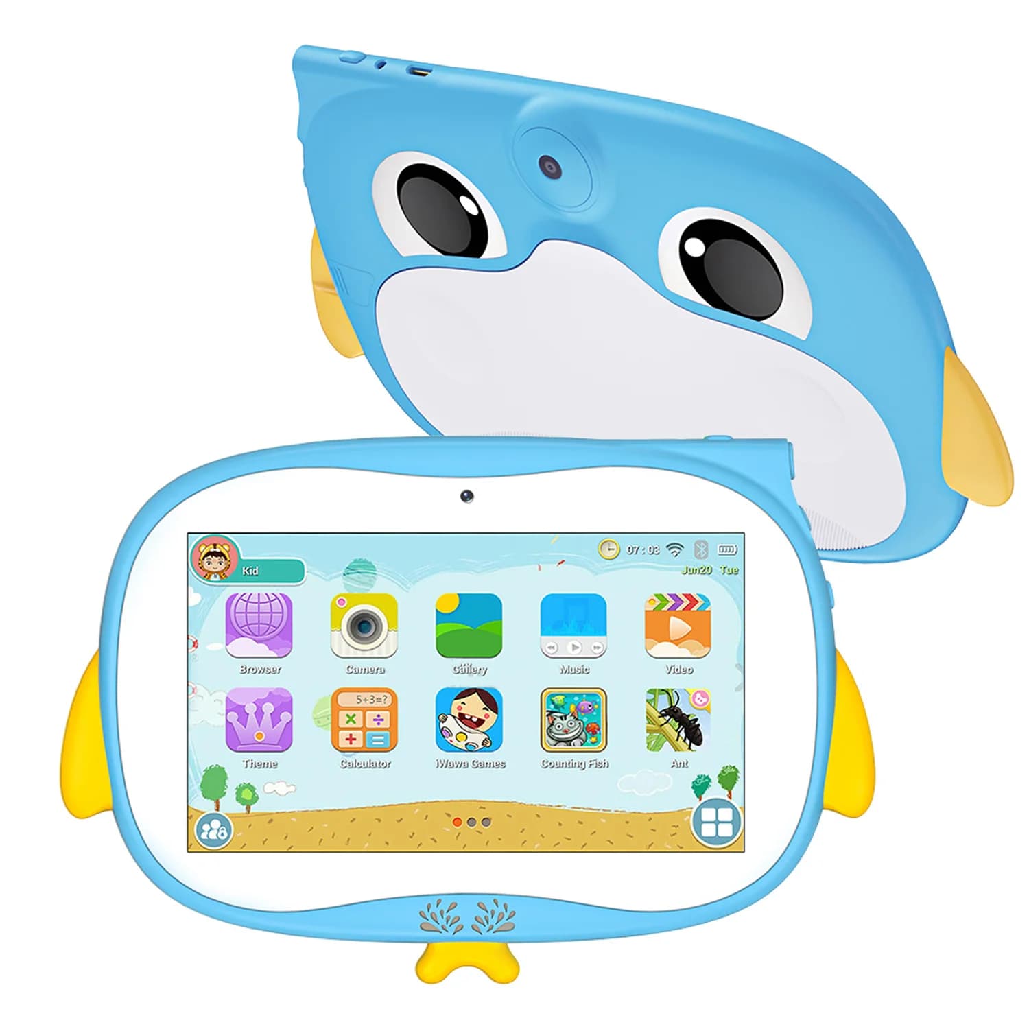 New 7 Inch 5G Pad Carton Model Cartoon Tablets for Kids Android Learning Education Tablet PC Protective Case Children Tablet 4000mAh